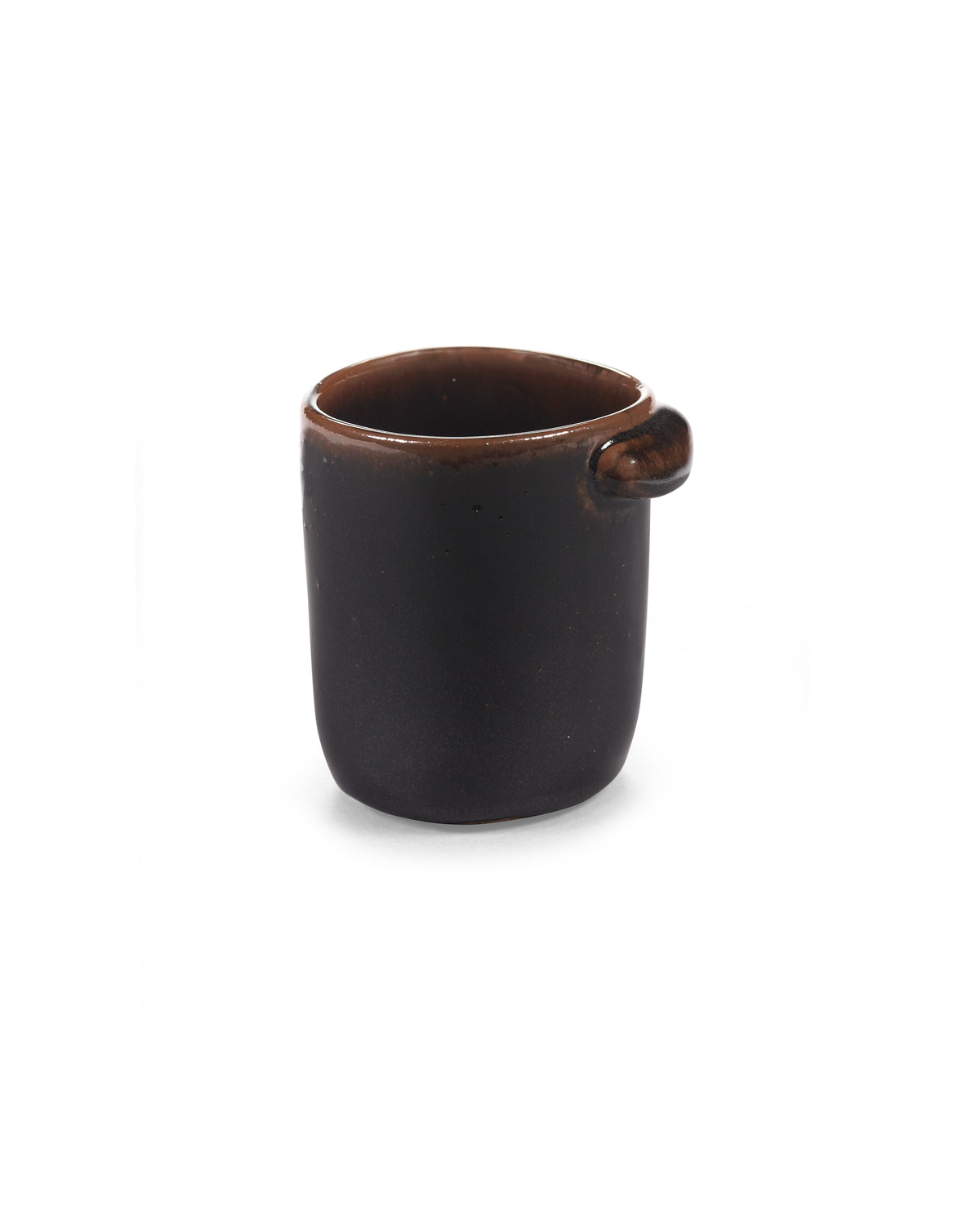 Out Of Lines - Lot De 2 Mugs Sans Anse - Grès - Noir Brun