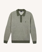 Maglione camionista in lana verde ed écru