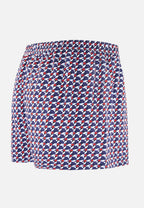 Boxer Fredo Puzzle in Jersey di Cotone - Blu Acciaio