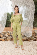 Blusa The Brigitte Broderie Anglaise Caqui