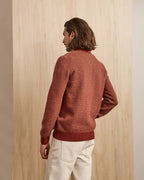 Pull Camionneur En Laine Bordeaux