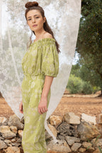 Blusa The Brigitte Broderie Anglaise Caqui