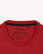 T-Shirt Rouge Foncé Coton