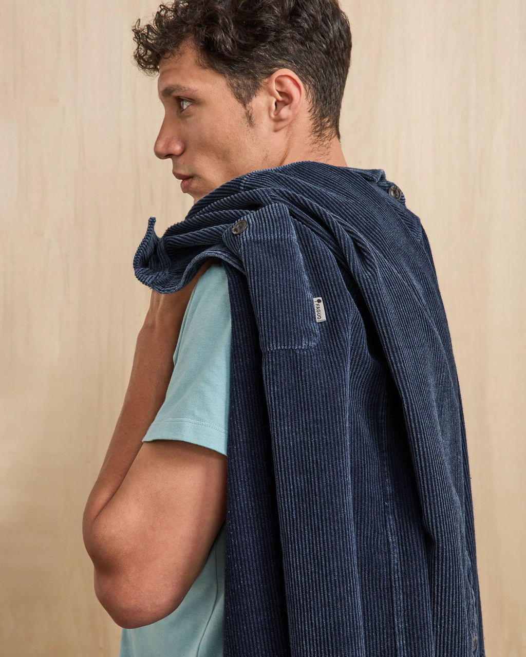 Recycled Cotton Denim Overshirt