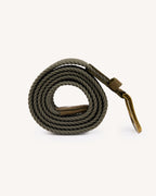 Ceinture Tressée Vert Olive Foncé