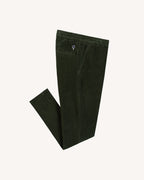Pantalon Taille Élastique Vert Foncé
