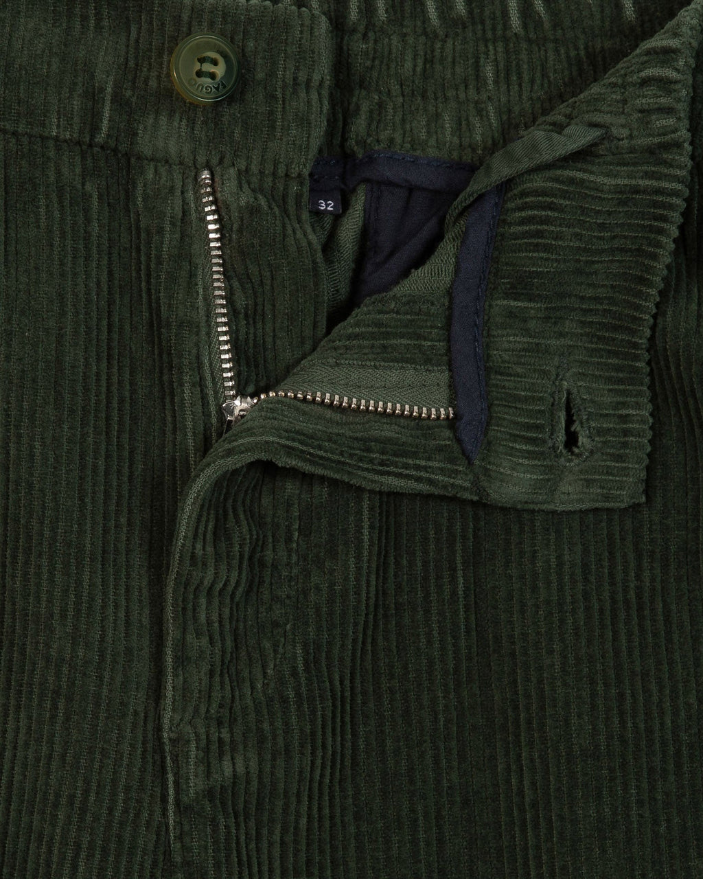 Pantalon Taille Élastique Vert Foncé
