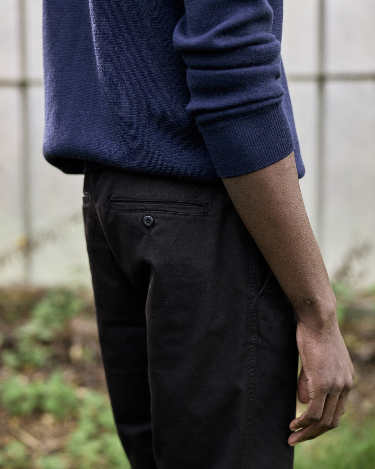 Chino Noir Coton