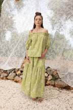 Blusa The Brigitte Broderie Anglaise Caqui