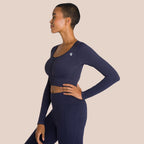 Nami Long-Sleeve Top - Moon Blue