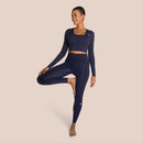 Top Nami Manches Longues - Bleu Lune