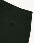 Chino verde oscuro de algodón