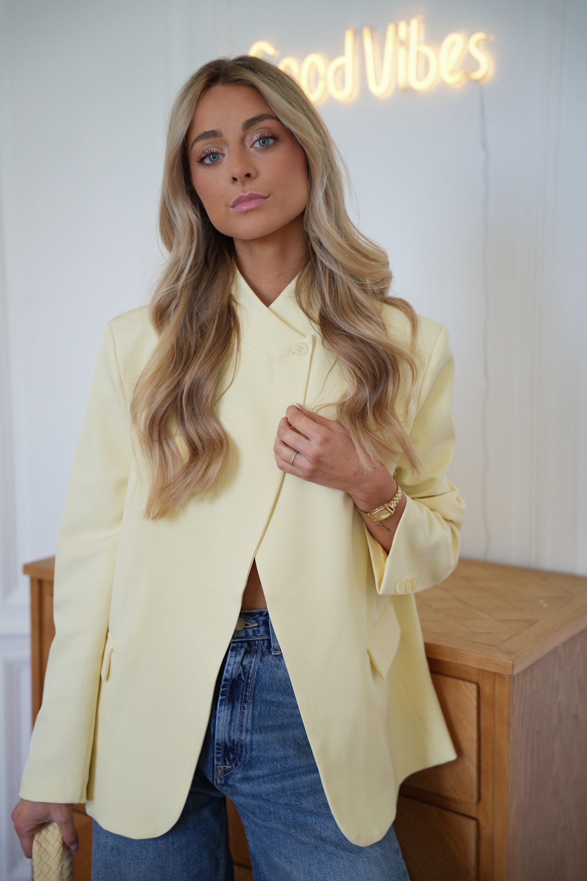 Blazer Asymétrique Manon - Jaune