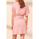 Suncoo - Linen Straight Dress - Pink