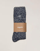 navy blue mottled men's sock Angarde packshot rider