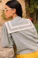 Blouse Jasmée - Carreaux Bleu