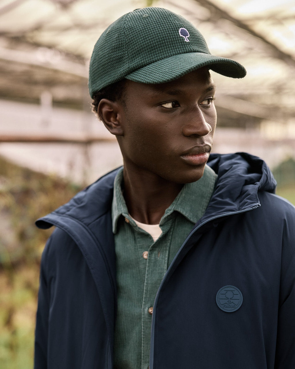 Parka Impermeable Azul Marino