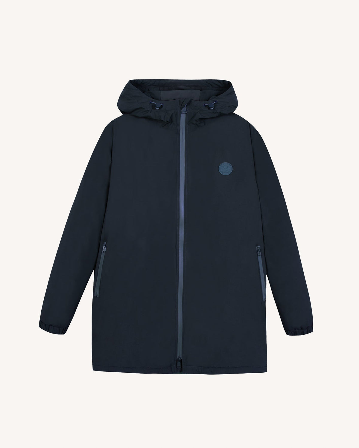 Parka Impermeable Azul Marino