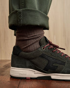 Baskets Cuir Suède Kaki