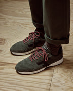 Baskets Cuir Suède Kaki