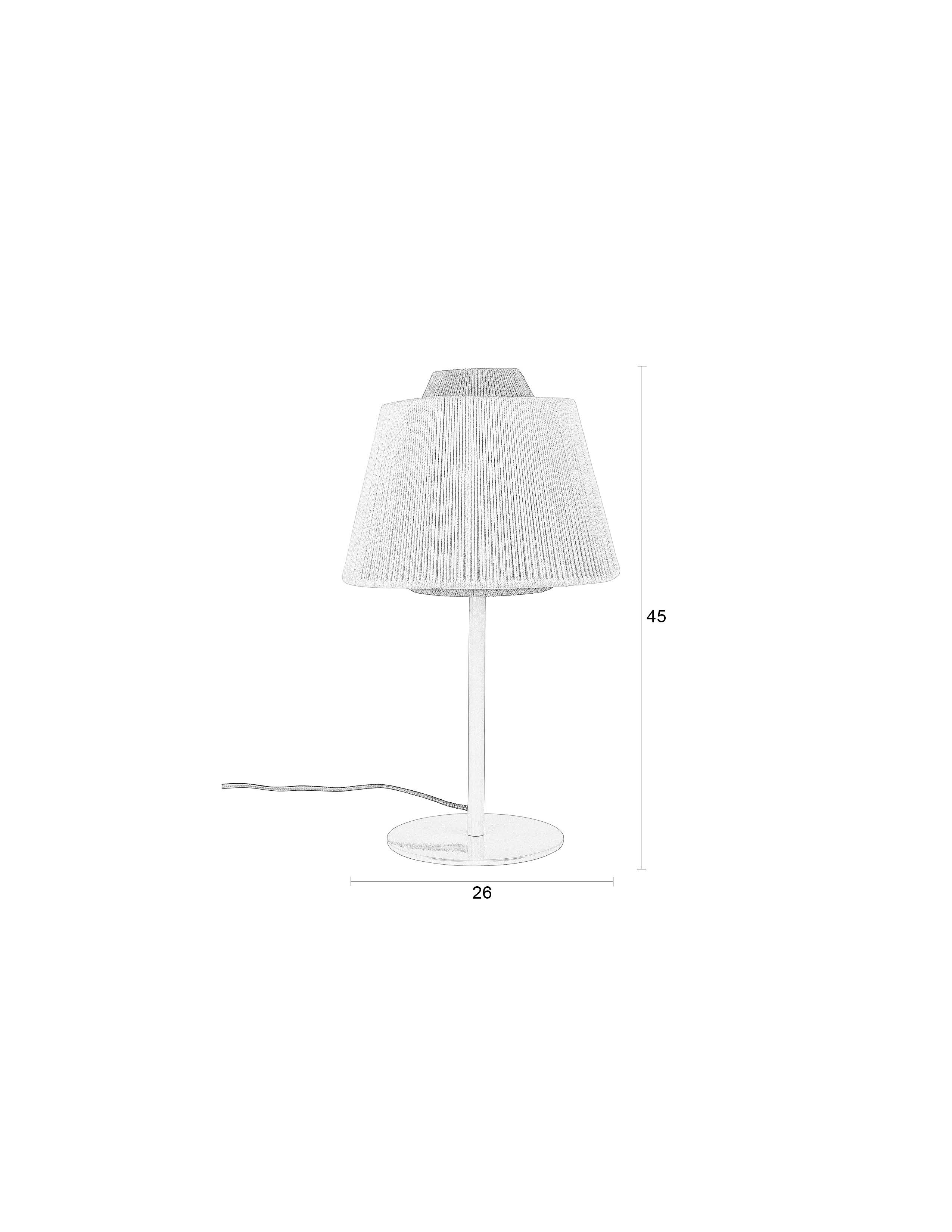Yumi - Table Lamp - Polyester - Blue
