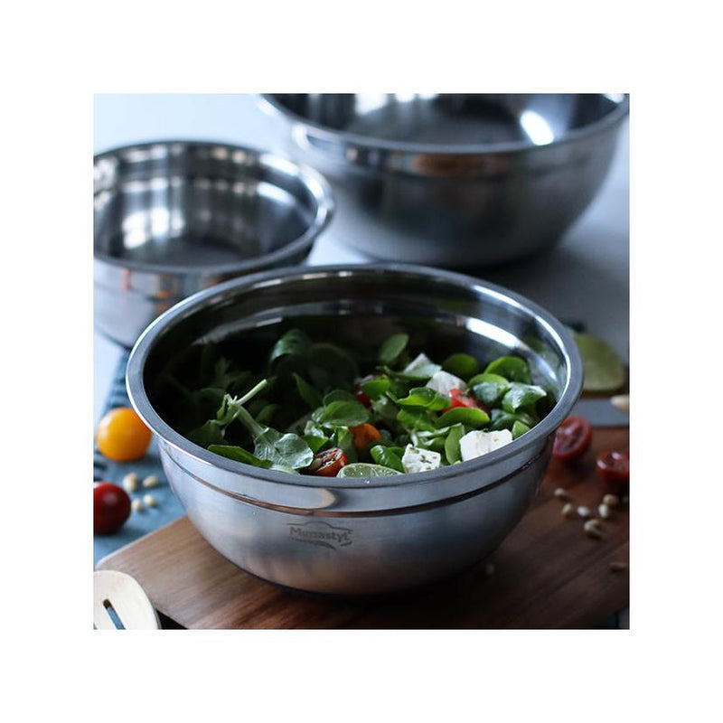 Set De 3 Bols À Mélanger En Acier Inoxydable