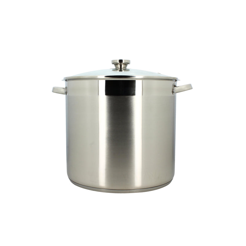 Stainless Steel Stockpot with Glass Lid - 32cm - 17L