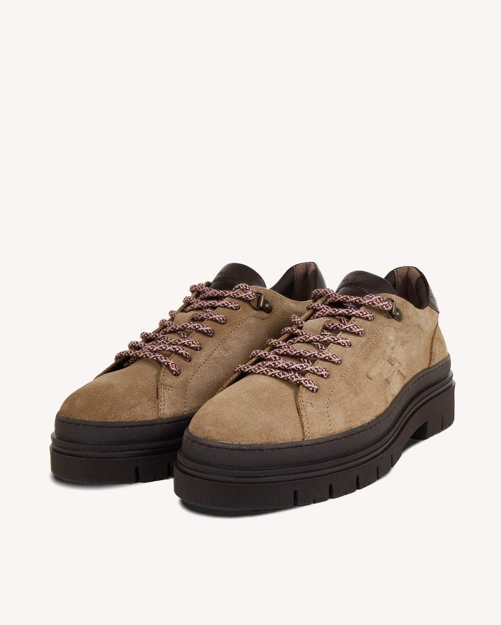 Beige Suede and Leather Shoes