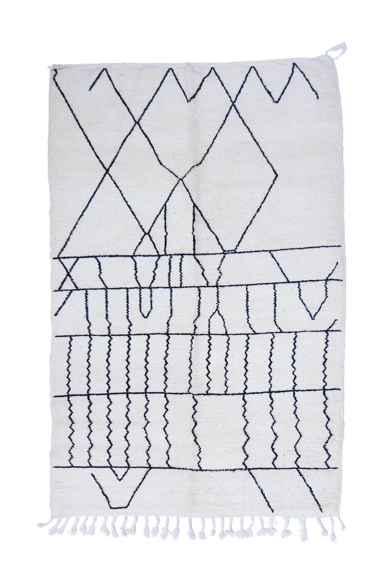 Tapis Béni Ouarain - 242 x 158 cm