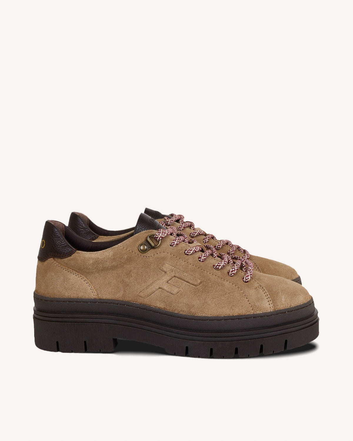 Beige Suede and Leather Shoes