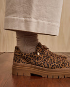Leopard Leather and Suede Shoes