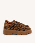 Leopard Leather and Suede Shoes