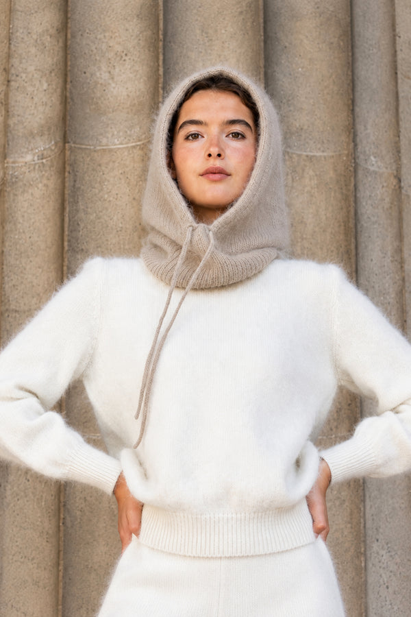 Cagoule En Angora Dune