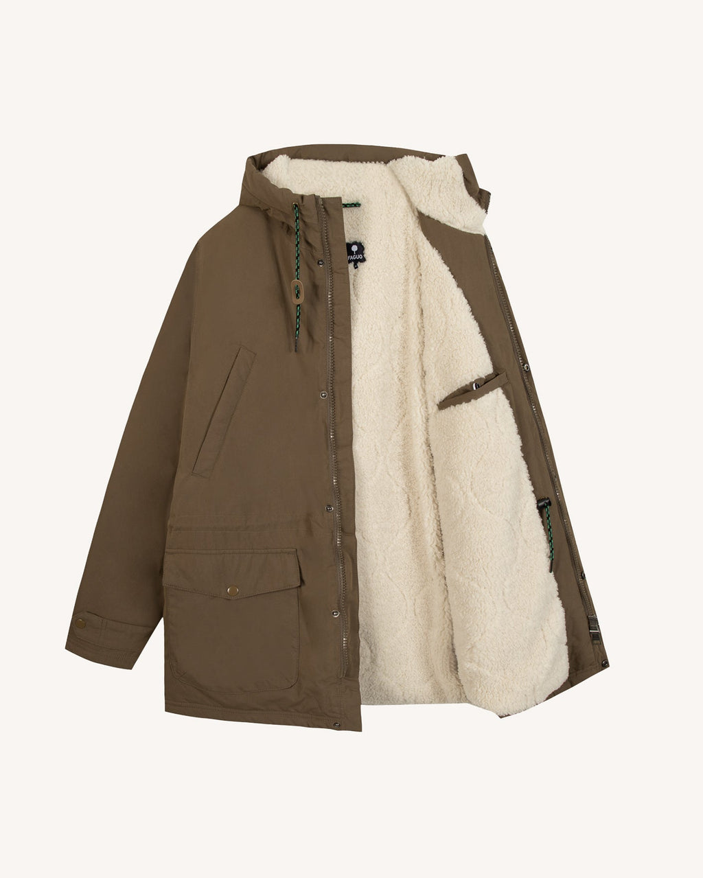 Brown Waterproof Parka