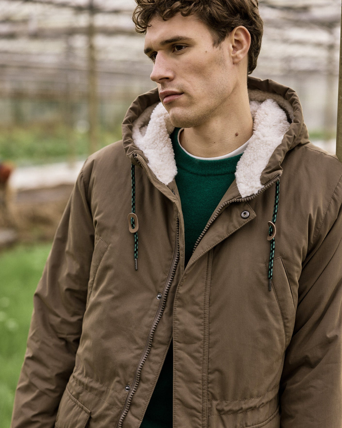 Brown Waterproof Parka