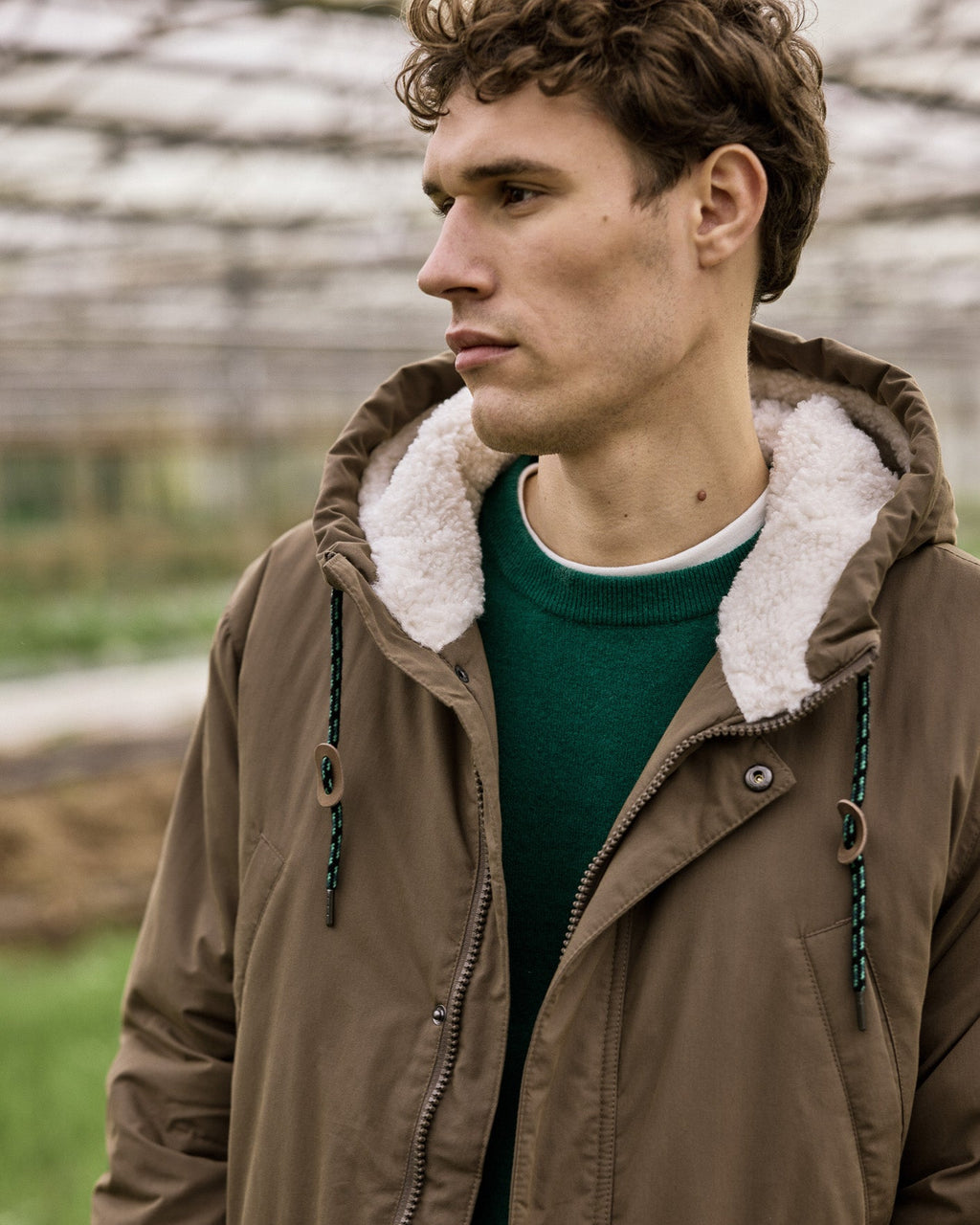 Brown Waterproof Parka