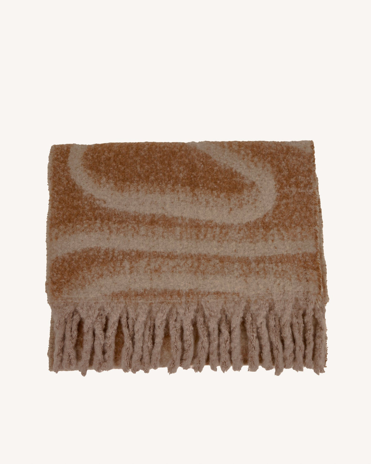 Sciarpa beige e cammello