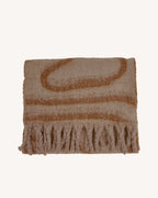 Sciarpa beige e cammello