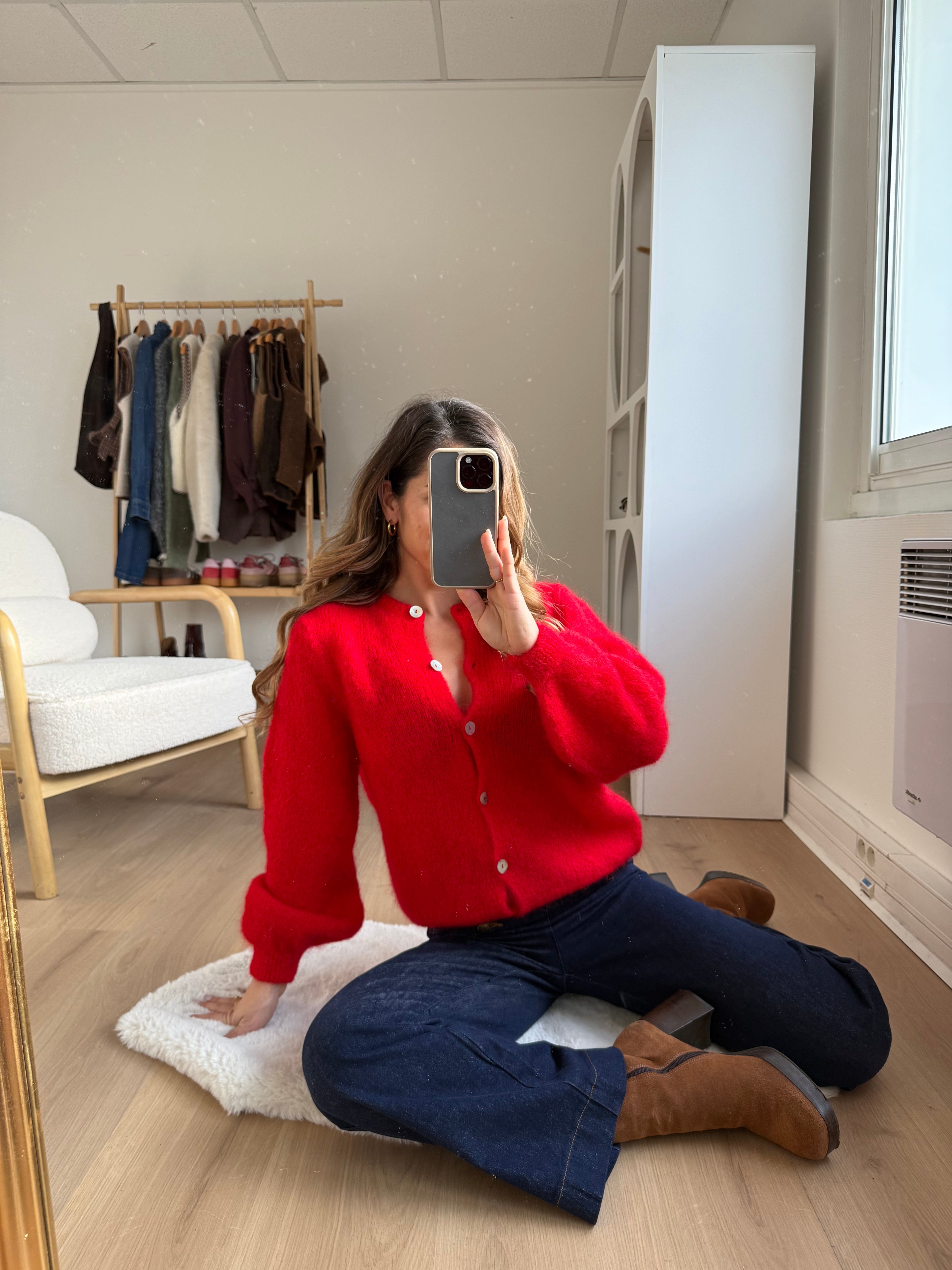 Red Bianca Wool Knit