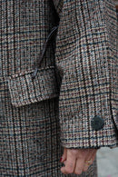 Manteau Nicolas Carreaux Chocolat