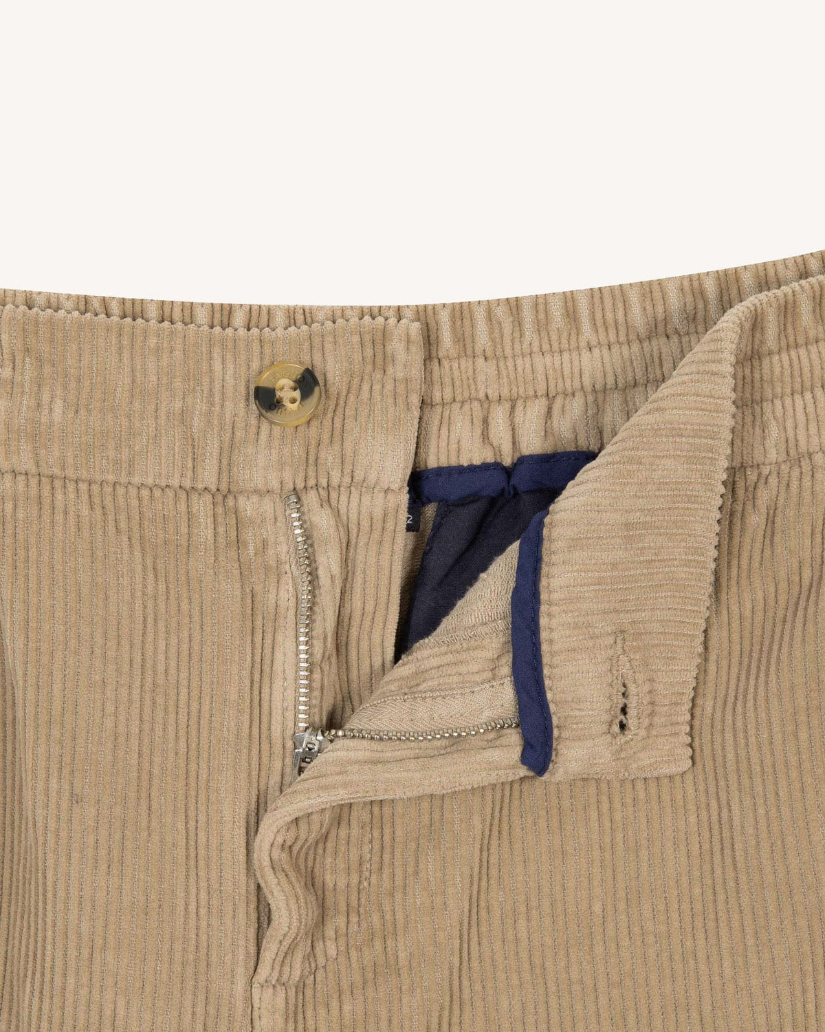 Pantalón de cintura elástica beige claro