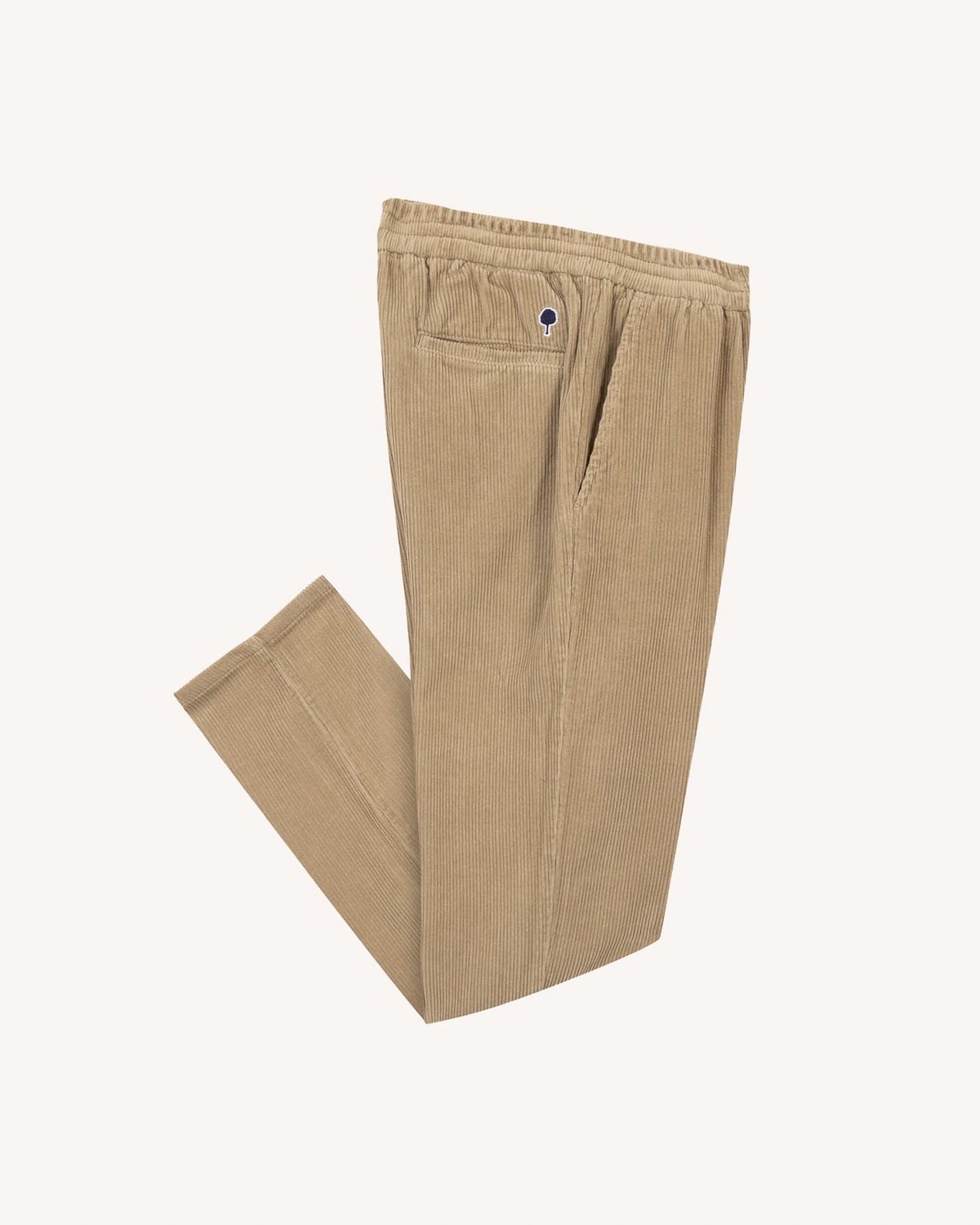 Pantalón de cintura elástica beige claro