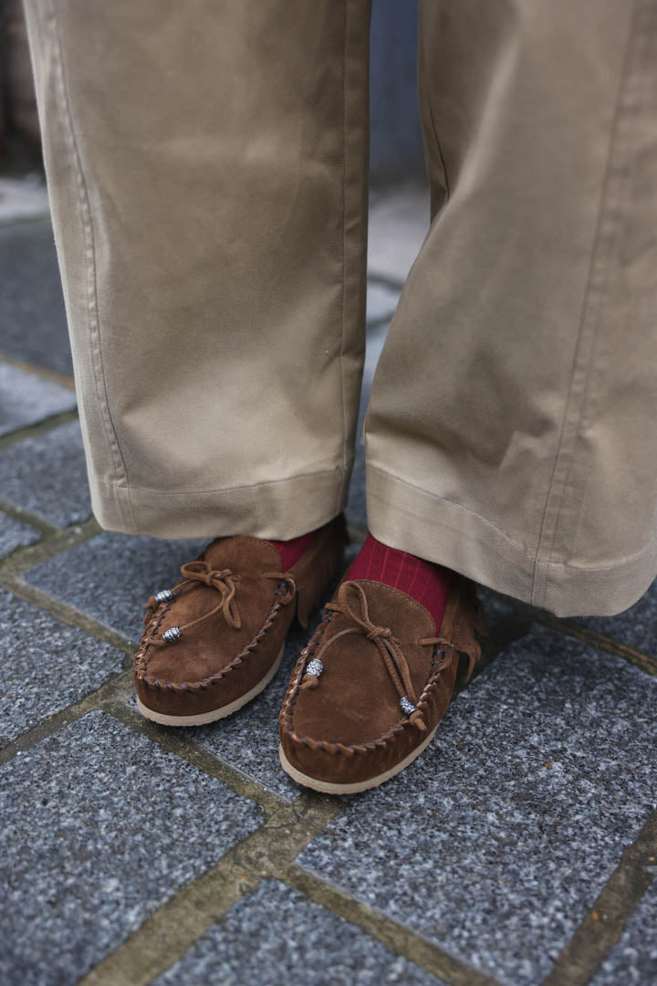 Chocolate Suede Loafers
