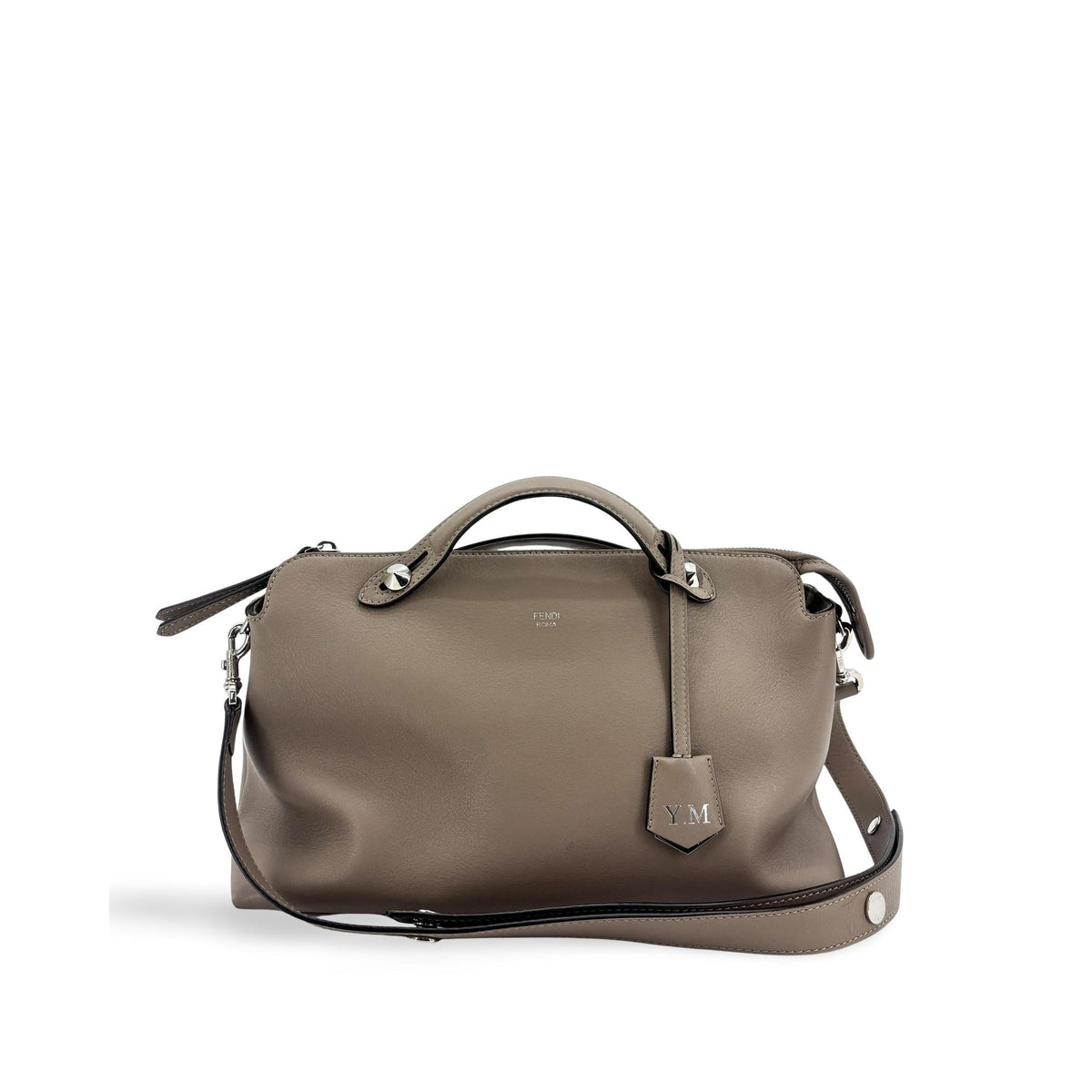 Sac À Main Fendi By The Way Satchel Medium Cuir - Beige
