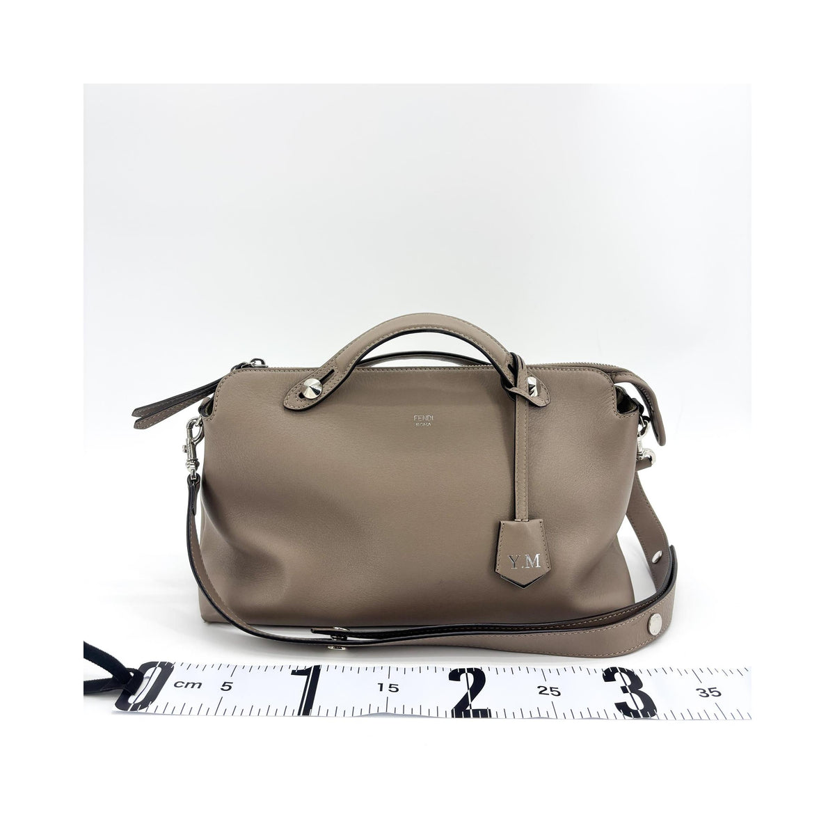Sac À Main Fendi By The Way Satchel Medium Cuir - Beige