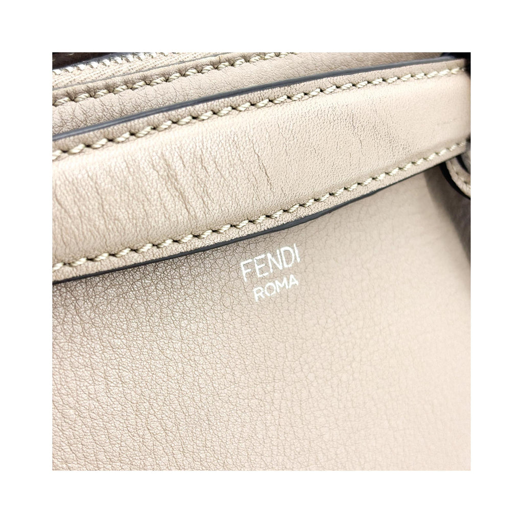 Sac À Main Fendi By The Way Satchel Medium Cuir - Beige