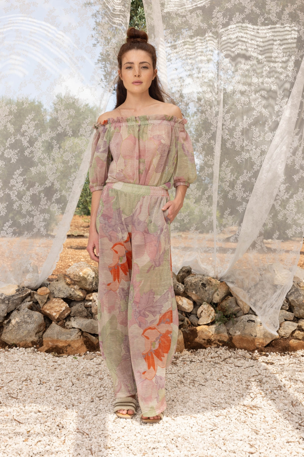 Le Pantalon Andreï À Fleurs
