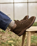 Scarpe In Suede E Pelle Kaki