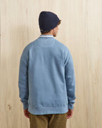 Denim Blue Crew-Neck Sweatshirt