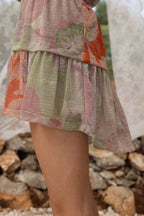 La Mini Jupe Lucia À Fleurs